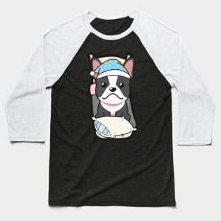 Cute french bulldog is going to bed Baseball T-Shirt